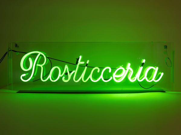 ORIGINAL VINTAGE 1960s NEON SIGN, ROASTING SHOP.