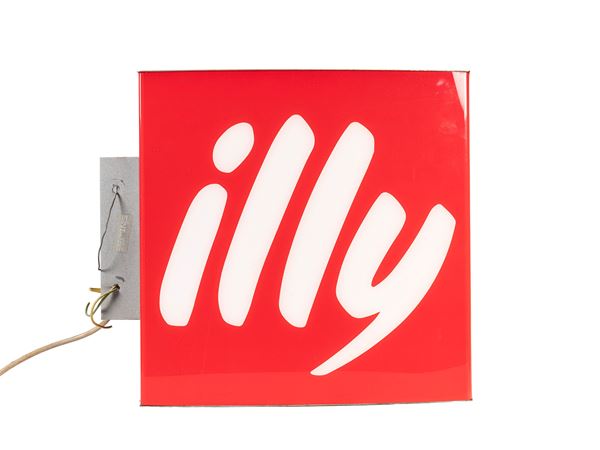 BIFACIAL LIGHTED ADVERTISING SIGN, ILLY