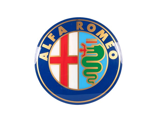 ALFA ROMEO CAR ADVERTISING SHIELD