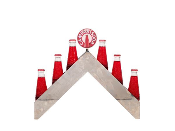 CAMPARI SODA ADVERTISING DISPLAY IN STEEL