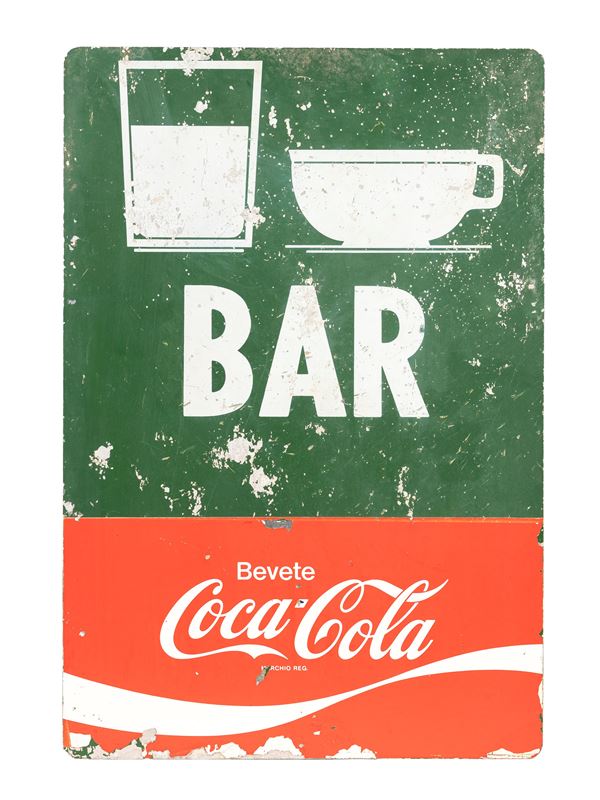 HIGHWAY ADVERTISING SIGN FROM AUTOGRILL BAR - COCA COLA