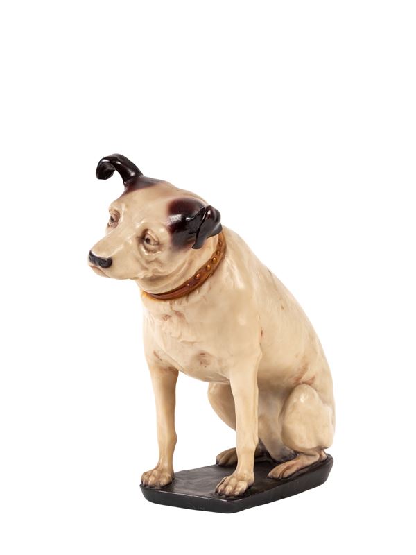 NIPPER THE DOG ADVERTISING STATUE, SYMBOL OF THE FAMOUS RECORD AND TURNTABLE BRAND.