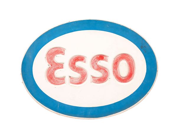 AN ESSO GAS OVAL ADVERTISING SIGN