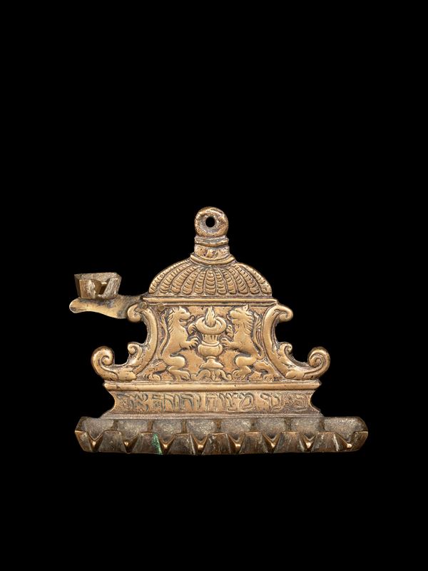 HANNUKKIAH A NOVE BRACCI EBRAICO