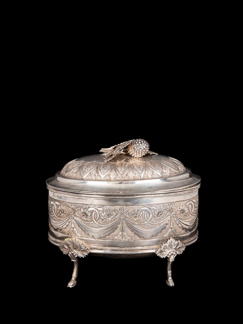 GRANDE ZUCCHERIERA IN ARGENTO