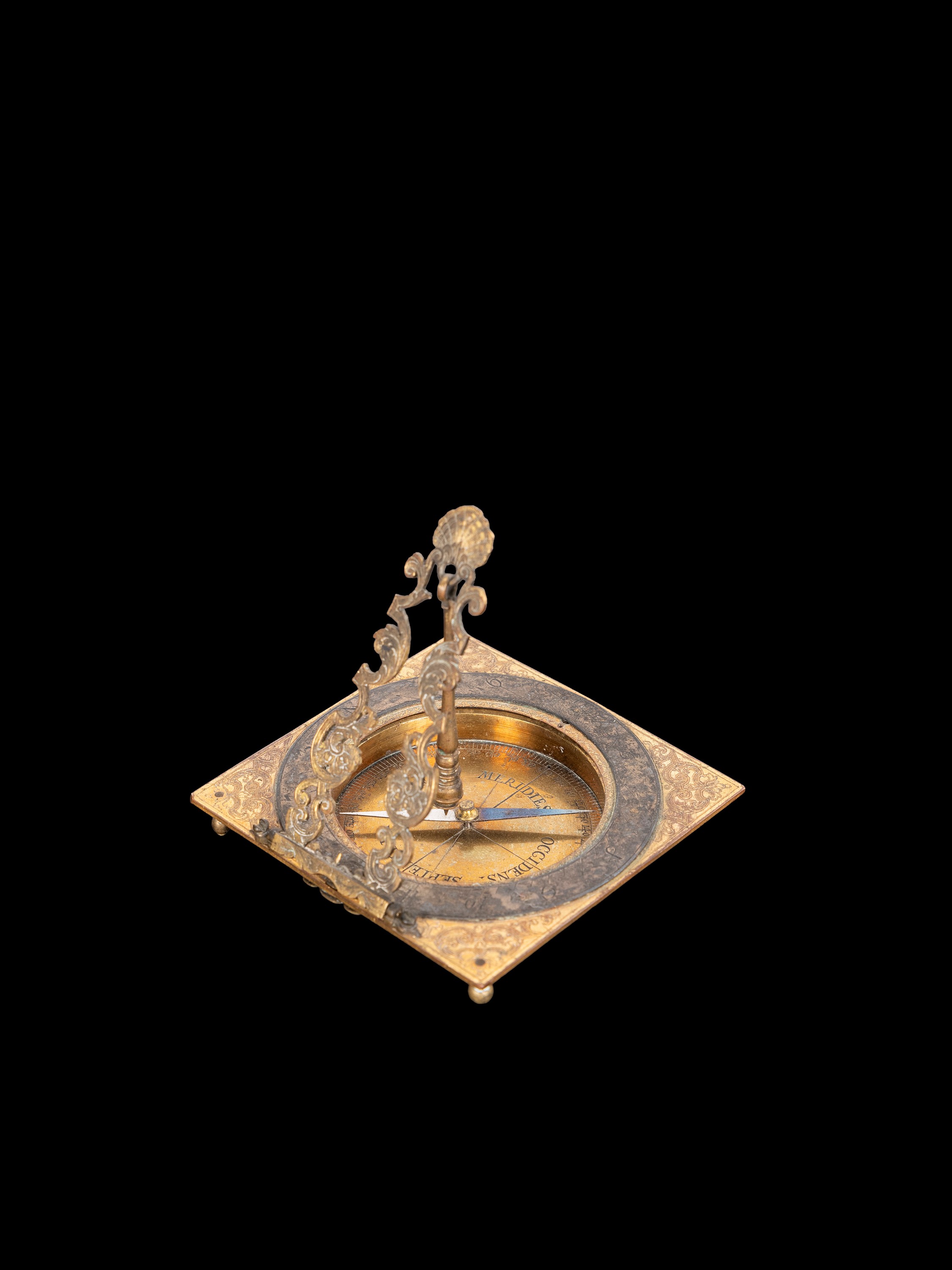 Germania, Augusta (XVIII secolo), Orologio solare equinoziale universale “tascabile” con bussola ...