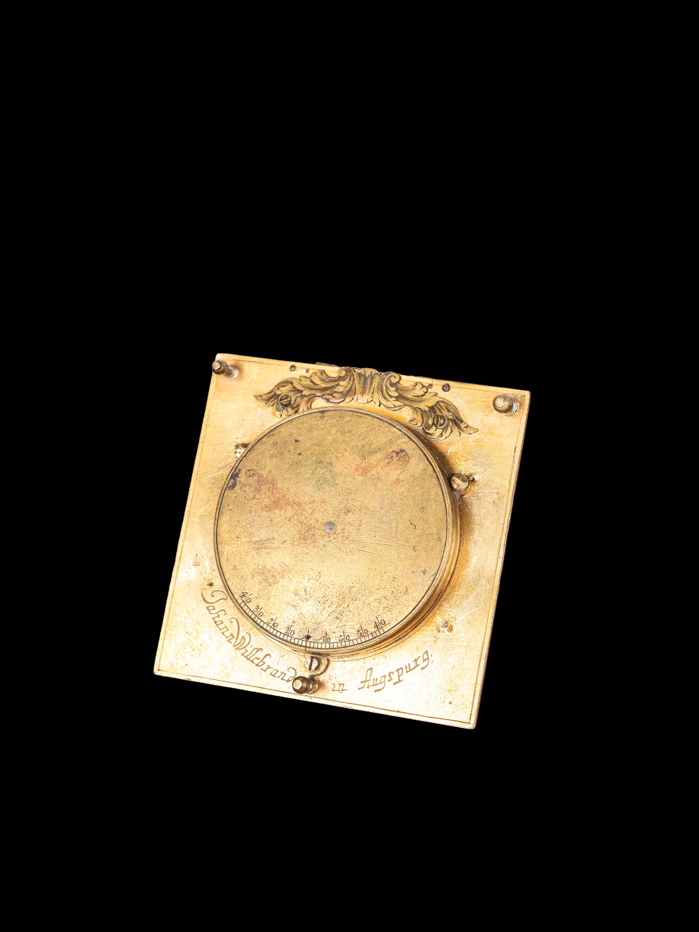 Germania, Augusta (XVIII secolo), Orologio solare equinoziale universale “tascabile” con bussola ...