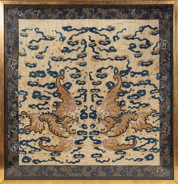 AN EMBROIDERY ON SILK
