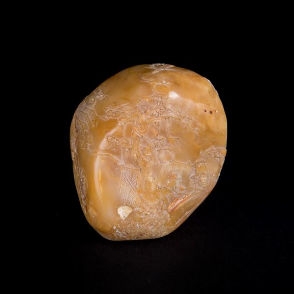 A SOAPSTONE PAPERWEIGHT
