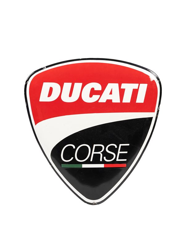 THE DUCATI CORSE SHIELD SIGN PLAQUE