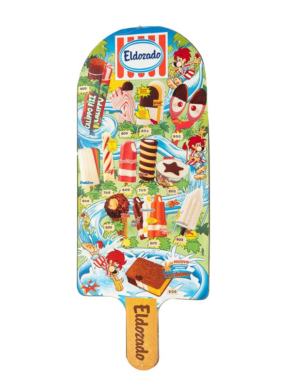 PRICE LIST SIGN FOR ELDORADO ICE CREAM