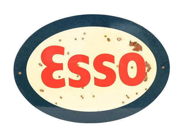 A 1970s ESSO GAS STATION ADVERTISING SIGN