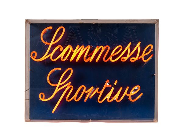 NEON SIGN FOR A FAMOUS BAR AND TOBACCO SHOP IN MONZA, SPORTS BETTING