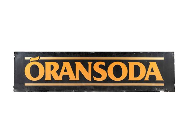 VINTAGE ORANSODA ADVERTISING SIGN