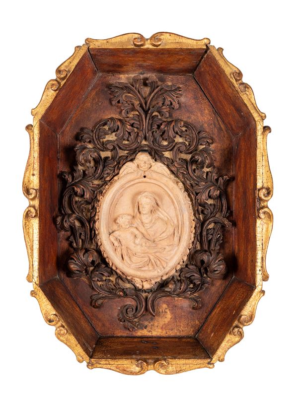 Tommaso Amantini - MADONNA CON BAMBINO IN TERRACOTTA
