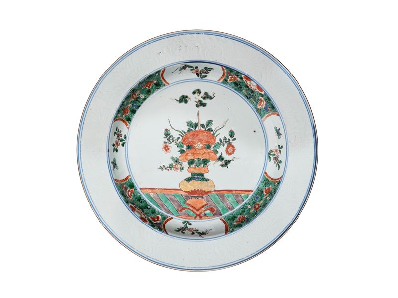 GRANDE PIATTO IN PORCELLANA WUCAI