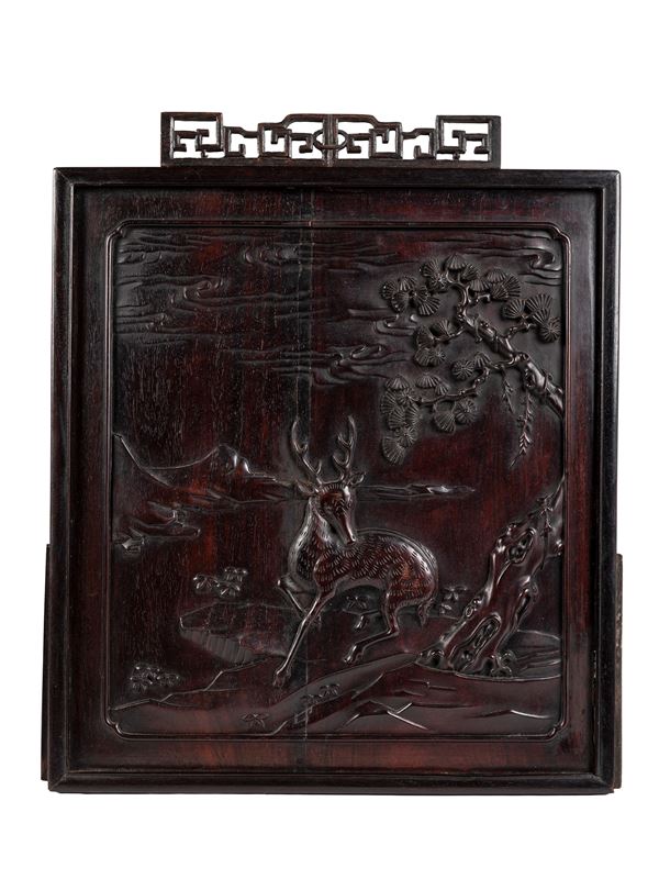 A WOODEN PANEL