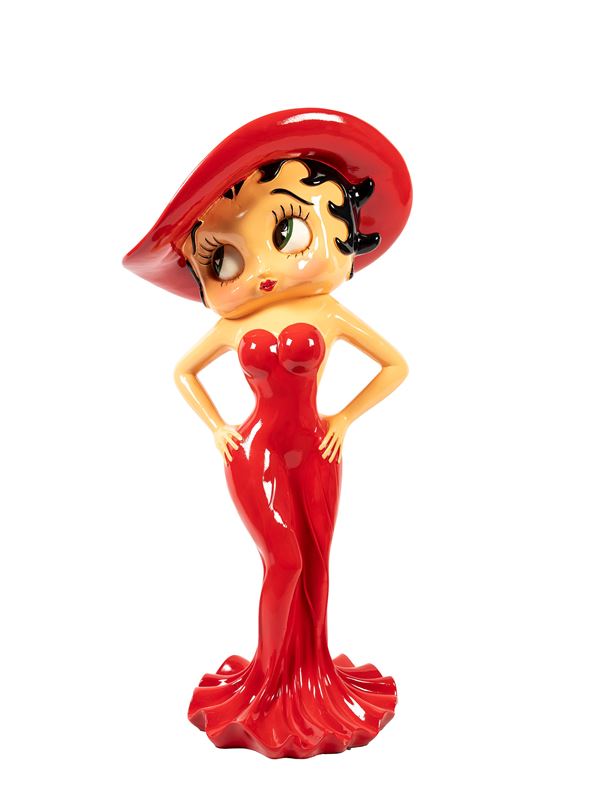 A RESIN BETTY BOOP COLLECTIBLE FIGURINE