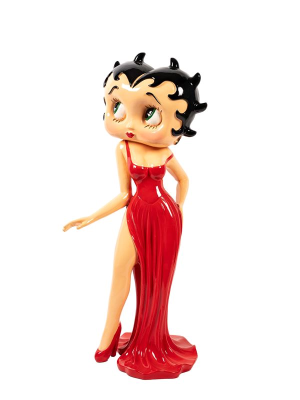 A RESIN BETTY BOOP COLLECTIBLE FIGURINE