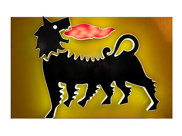 ENI SIX-LEGGED DOG LIGHTED ADVERTISING SIGN
