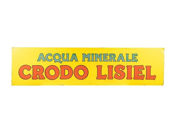 CRODO LISIEL MINERAL WATER ADVERTISING SIGN
