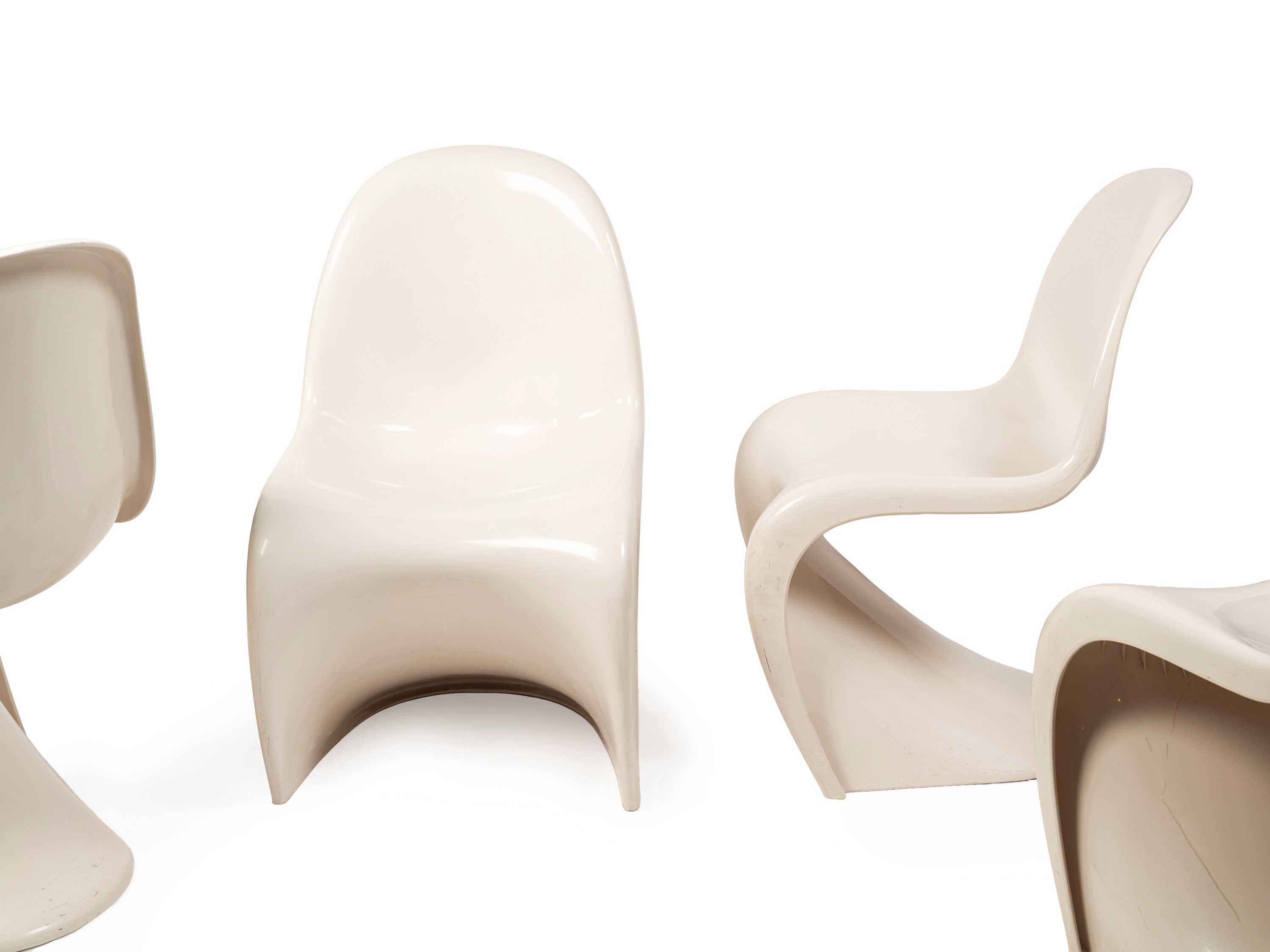 Set di 4 sedie Panton in poliuretano