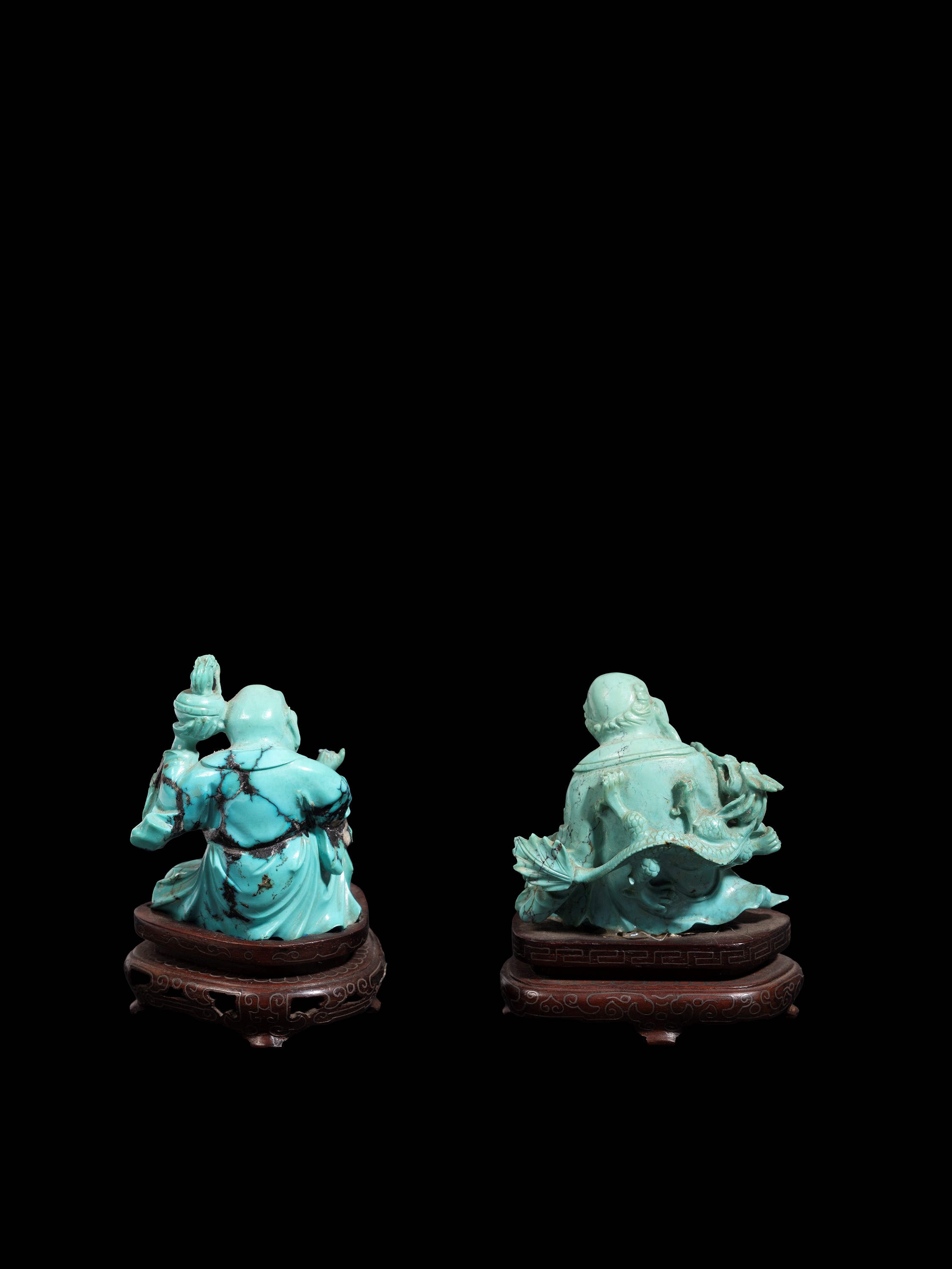 DUE FIGURE IN TURCHESE