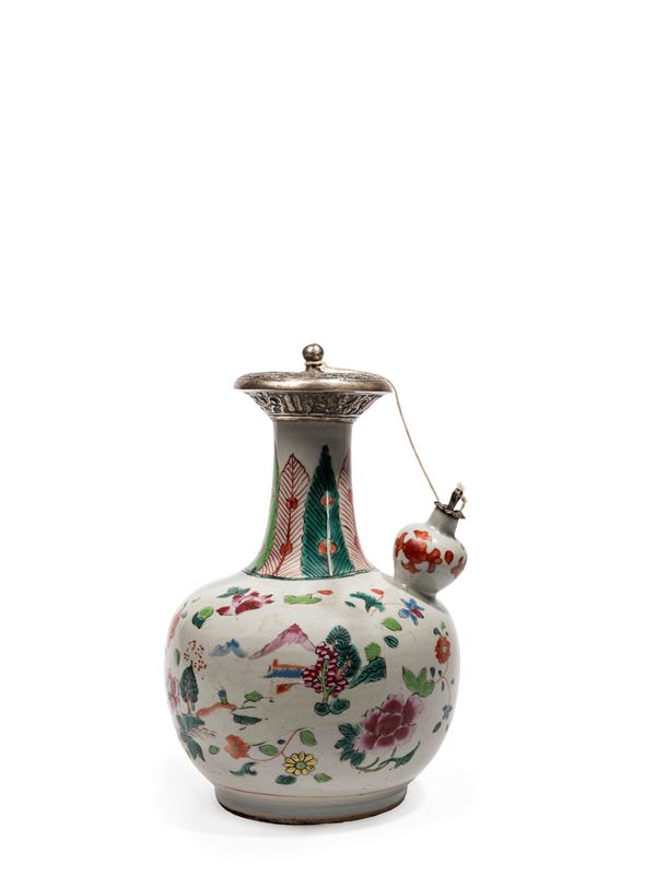 A FAMILLE ROSE PORCELAIN KENDI