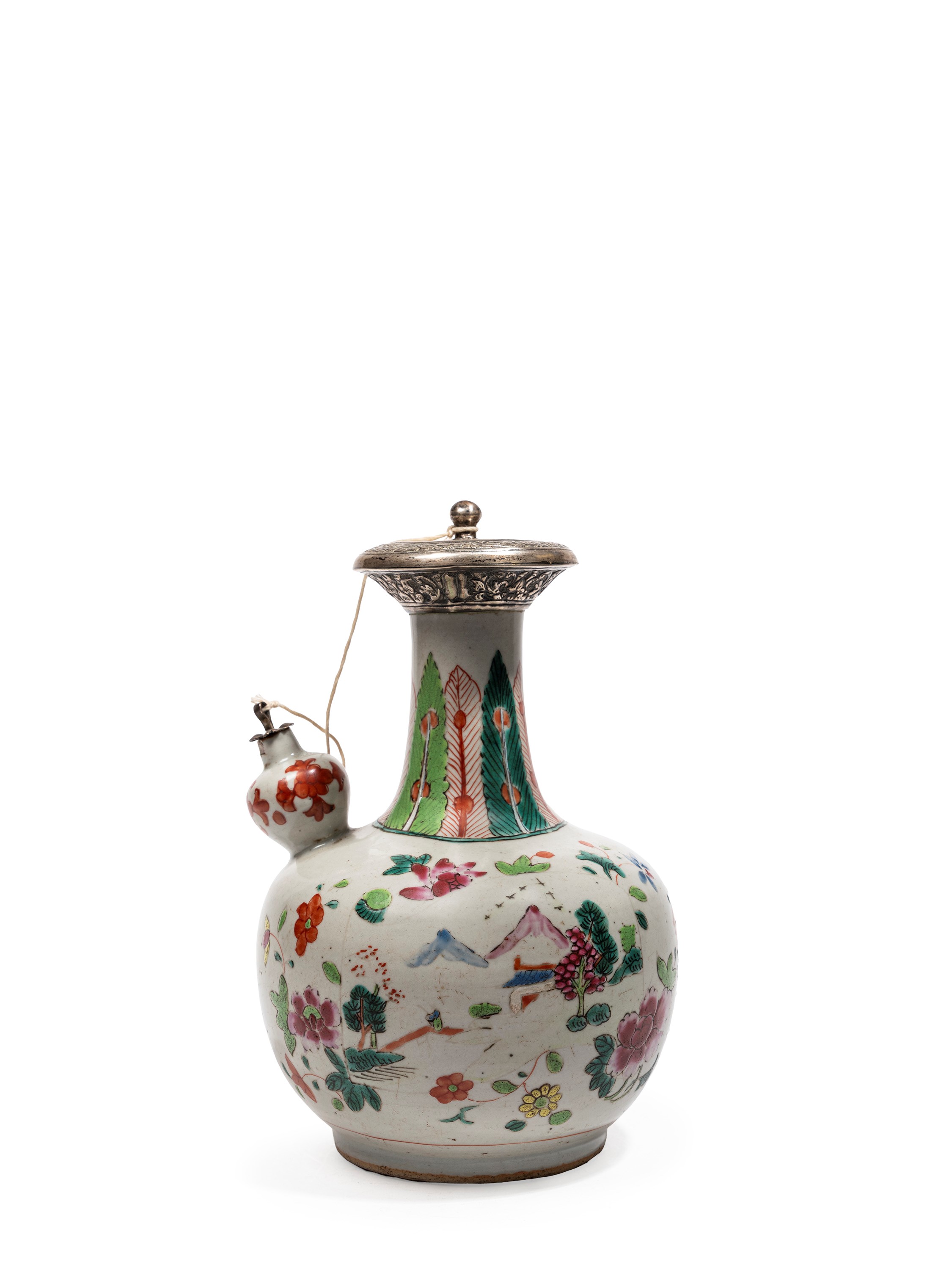 Cina, Dinastia Qing, XVIII/XIX secolo, Kendi in porcellana a “famiglia rosa”