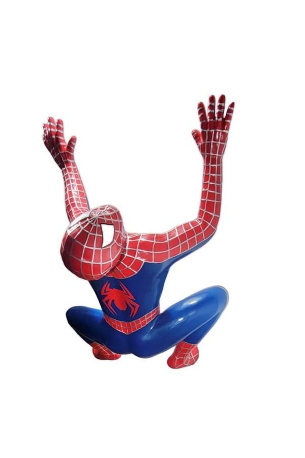 A GIANT SPIDERMAN FIGURE