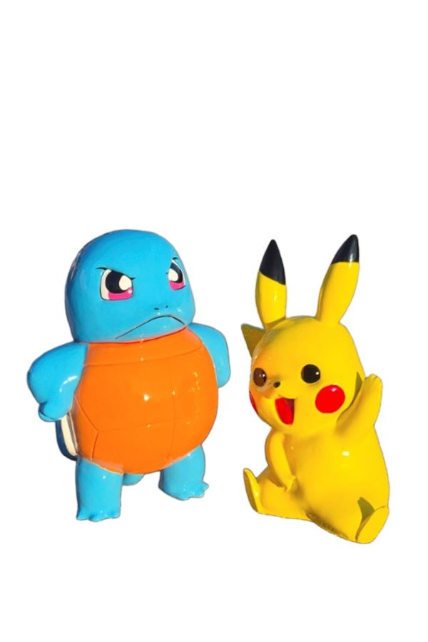 A PAIR OF POKÉMON CHARACTER FIGURE STATUES