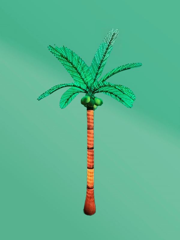 GIANT LIGHT-UP PALM TREE MADE OF PLASTIC RESIN
