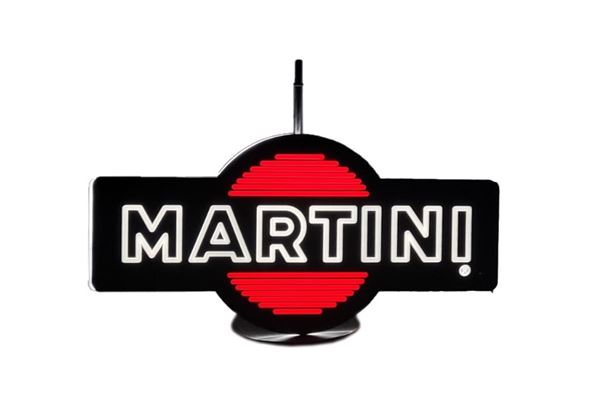 AN ORIGINAL MARTINI LIGHTED ADVERTISING SIGN