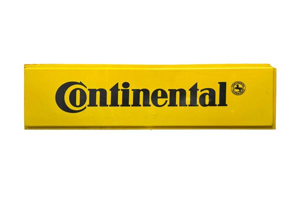 A CONTINENTAL AUTOMOBILES AND TIRES ADVERTISING SIGN FRONT PANEL