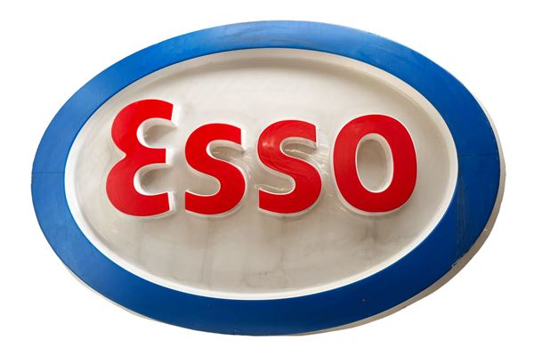 FRONT PANEL OF ESSO FUEL ADVERTISING SIGN