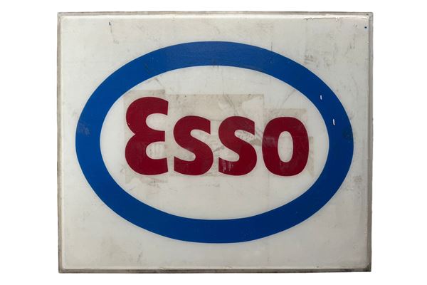 FRONT PANEL OF ESSO FUEL ADVERTISING SIGN