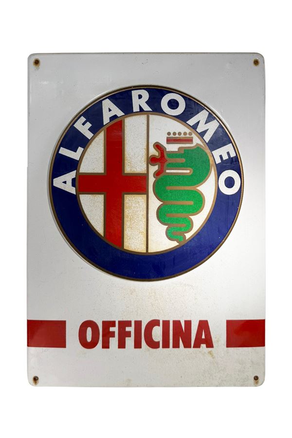 ALFA ROMEO WORKSHOP SIGN PLAQUE
