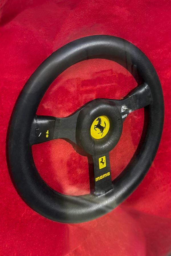 OFFICIAL FERRARI REPLICA FOR MOMO 1980s FORMULA ONE STEERING WHEEL