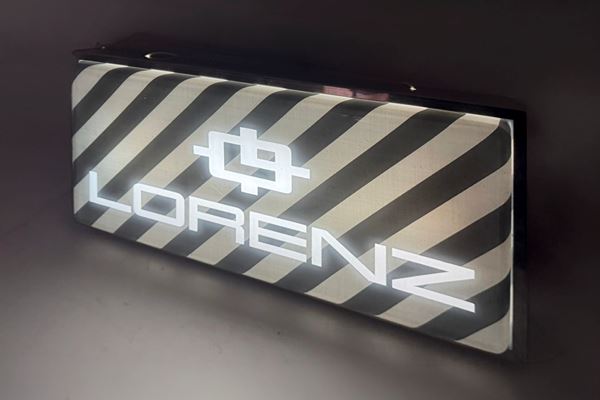INSEGNA LUMINOSA PUBBLICITARIA OROLOGI LORENZ