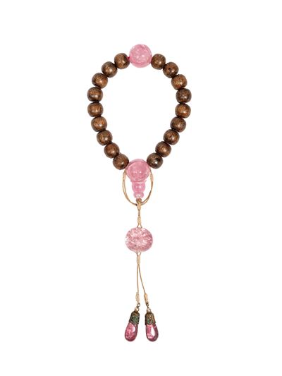 ☼bracciale in Agarwood e Tormalina