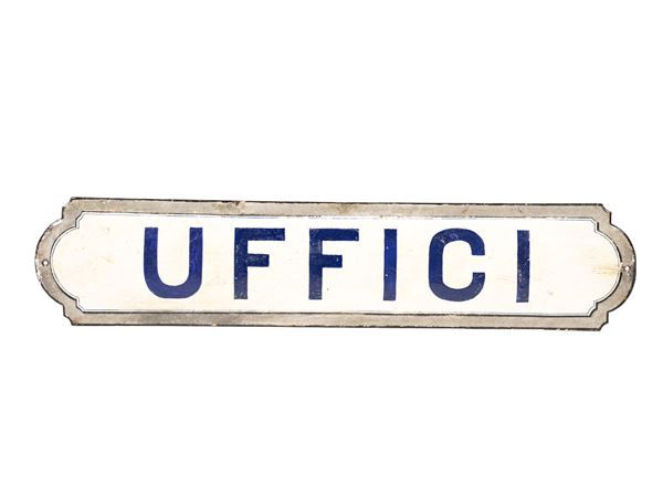 INSEGNA INDUSTRIALE VINTAGE ANNI 30’ IN METALLO