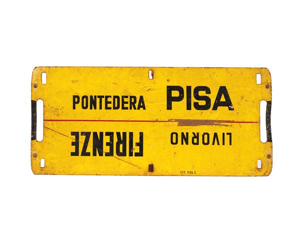 ORIGINAL TRAIN CAR SIGN