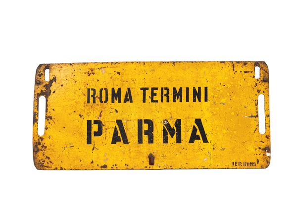 ORIGINAL TRAIN CAR SIGN