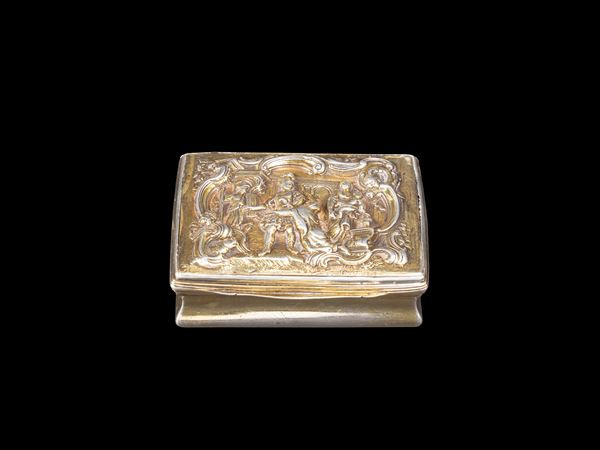 SCATOLA IN ARGENTO DORATO