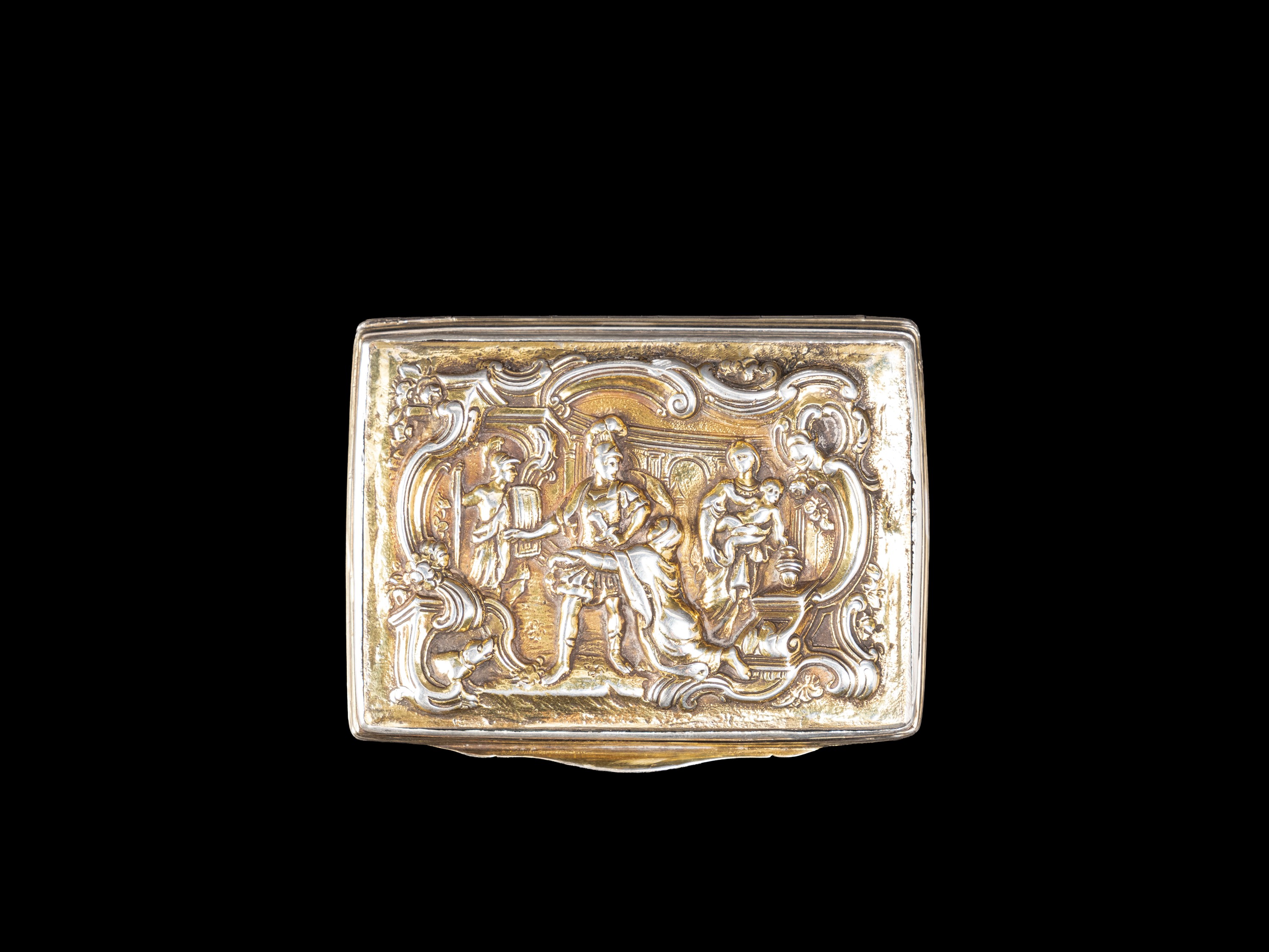 SCATOLA IN ARGENTO DORATO