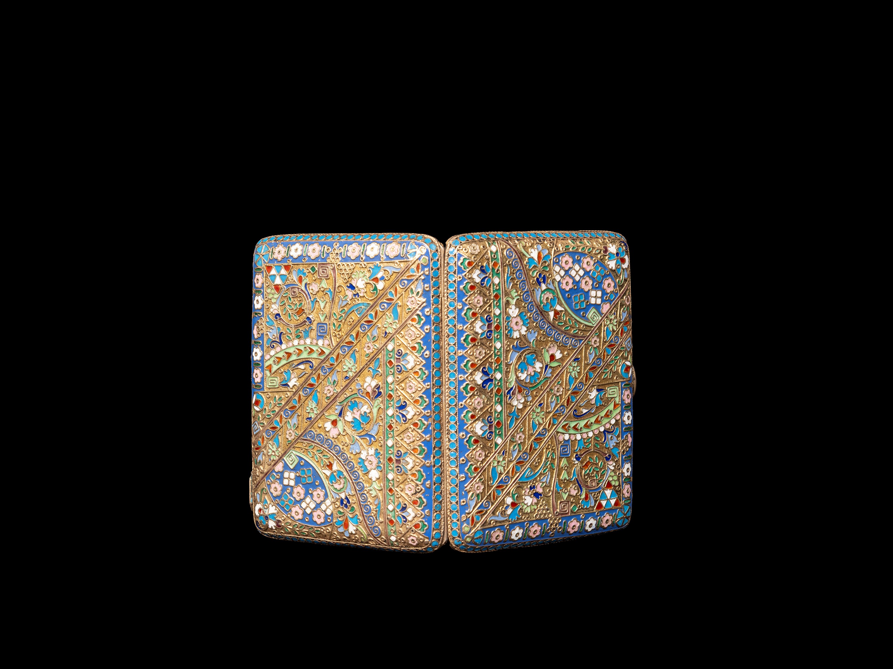 PORTASIGARI IN ARGENTO SMALTATO
