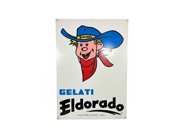 ELDORADO ICE CREAM ADVERTISING SIGN