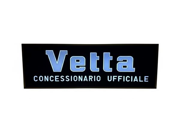 1960s VETTA CLOCK NEON SIGN