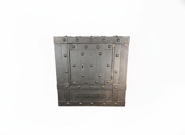 ANTIQUE STUDDED SAFE