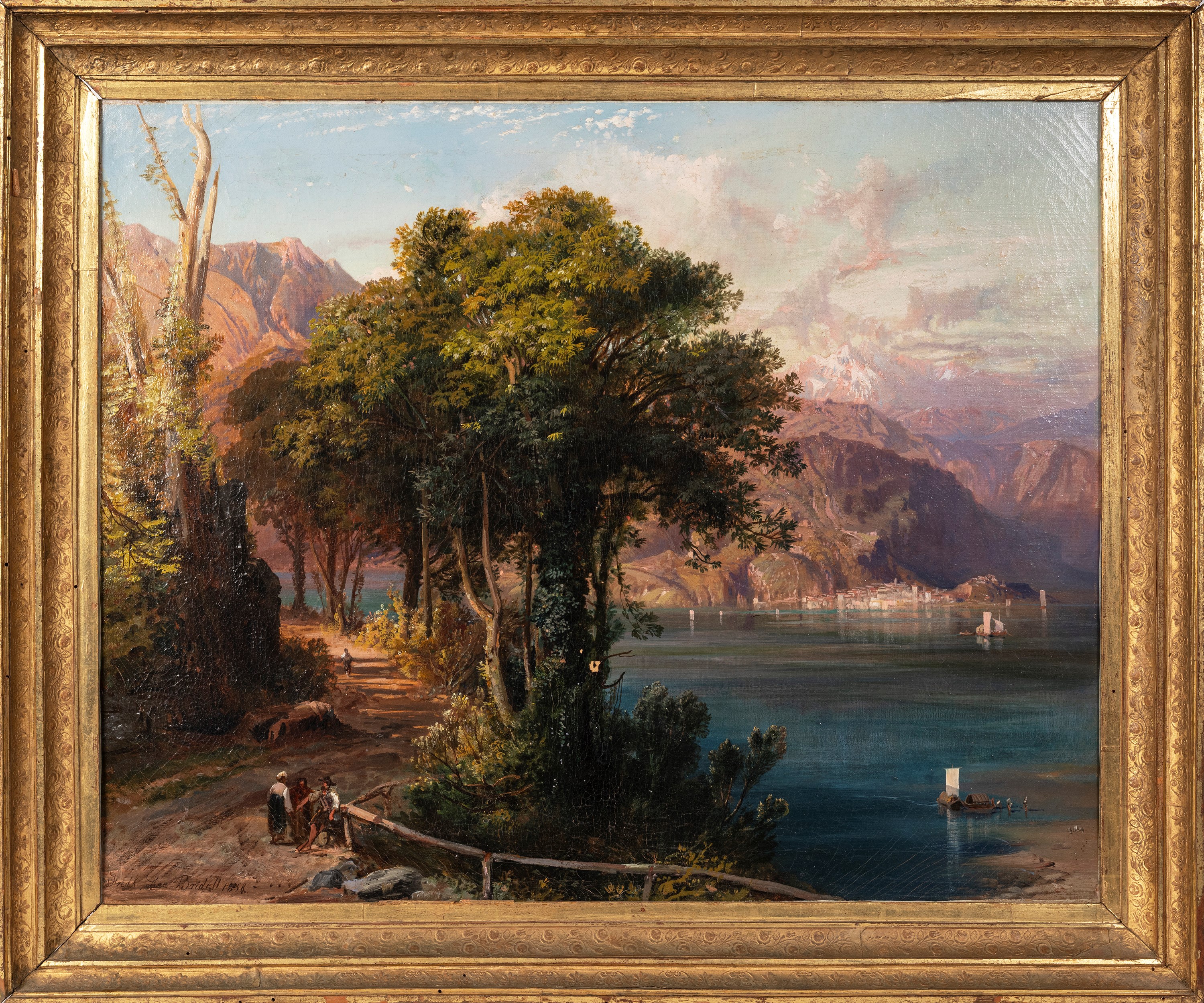 Frederick Lee Bridell - Veduta del Lago di Como